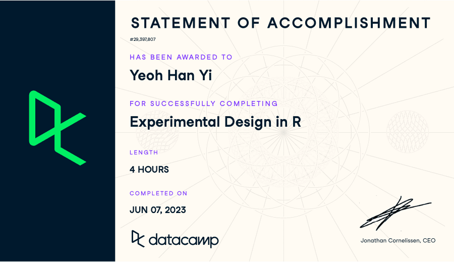 Experimental Design in R